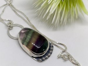 Colgante Fluorita Floral