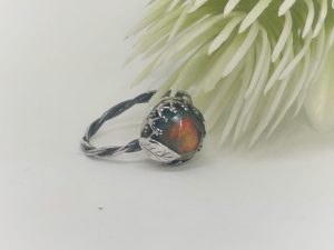 Anillo opalo boreal corona.